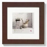 walther + design Home Holz Bilderrahmen 20x20 cm NUSSBAUM