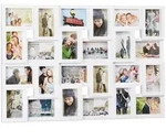 Relaxdays XXL Bilderrahmen Collagen f&uuml;r 24 Bilder in 10 x 15, Hoch- oder...