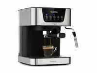 Klarstein Arabica Espressomaschine 1050W 15 Bar 1,5l Touch-Bedienfeld Edelstahl