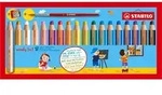 STABILO Multitalent-Stift woody 3 in 1 VE=18 St&uuml;ck + 1 Spitzer + 1 Pinsel