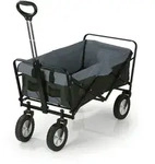 EASYmaxx Bollerwagen - faltbar - schwarz/grau