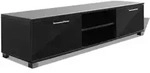vidaXL TV-Schrank Hochglanz-Schwarz 120x40,5x35 cm