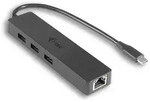 i-tec USB-C Slim HUB 3-Port mit Gigabit Ethernet Adapter