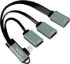 LogiLink UA0361 - Hub - 5 Gbps - 3-Port - USB 2.0, USB 3.0, USB Typ C