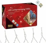 Idena Lichtervorhang 300 LED warmwei&szlig; 8h Timer 8 m, mit Netzteil