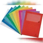 Exacompta Packung mit 10 Fenstermappen mit Organisationsdruck aus Recycling-Karton