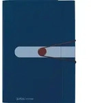 Herlitz F&auml;chermappe 11411261 12F&auml;cher Recycling PP dunkelblau
