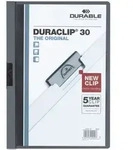 Durable Klemmmappe Duraclip Original 30 bis 30 Blatt A4 anthrazit/grau Packung mit 25