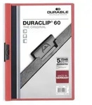 Durable Cliphefter Duraclip Original 60 rot Packung mit 25 St&uuml;ck