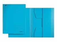 Jurismappe A4, blau, 3 Klappen, Fassungsvermögen: 250 Blatt, Karton: 430g