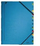 Leitz Ordnungsmappe 39120035 DIN A4 Blau Karton 12 F&auml;chern 24,7 x 32 cm