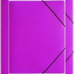 Pagna Gummizugmappe Lucy Colours Trend A3 PP mit 3 Klappen transluzent dunkelrosa
