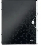 LEITZ Ordnungsmappe Wow A4 12 F&auml;cher PP schwarz