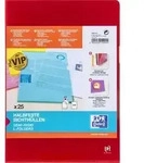 Oxford Sichth&uuml;llen Premium A4 PVC 150my rot VE=25 St&uuml;ck