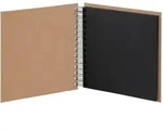 Fotoalbum Whire-O 60 Seiten 180x180mm kraft/schwarz