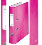 Leitz 180&deg; WOW Ordner Schmal DIN A4 52 mm Rosa 2 Ringe 1006 Pappkarton Gl&auml;nzend