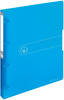 herlitz Ringbuch A4 PP 4-Ringe 2,7cm Rücken 16mm Füllhöhe transparent blau