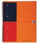OXFORD International Notizbuch DIN A4+ Liniert Spiralbindung PP (Polypropylen) Orange