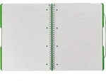 herlitz Spiralblock to go A4 80 Blatt kariert PP apfel