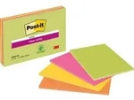 Post-it Haftnotizen 203 x 152 mm Farbig sortiert Rechteckig Blanko 4 St&uuml;ck &agrave; 45
