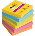 Post-it Carnival Super Sticky Haftnotizen 76 x 76 mm Farbig Sortiert Quadratisch 6