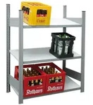 PROREGAL Getr&auml;nkekistenregal | HxBxT 133x103x50cm | Fachlast 150 kg |...