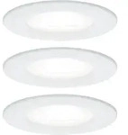 Paulmann LED Einbauleuchte Nova Basisset starr IP44 rund 78mm GU10 3x6,5W 3x470lm