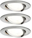 Paulmann LED Einbauleuchte Nova Basisset schwenkbar rund 84mm 50&deg; GU10 3x6,5W