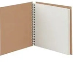 Fotoalbum Whire-O 60 Seiten 230x230mm kraft/offwhite