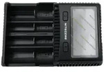 Nitecore NC-SC4 SC4 4-Schacht Profi-Lader f. Li-Ion, NiMH, NiCd Akkus