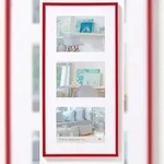 walther + design Lifestyle Galerie Bilderrahmen 3X15X20, ROT