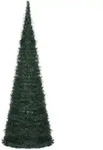 vidaXL K&uuml;nstlicher Pop-Up-Weihnachtsbaum mit Beleuchtung Gr&uuml;n 180 cm
