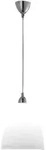 Fabas Luce Provenza Pendelleuchte aus Metall und wei&szlig;em Schliffglas, E27 60W