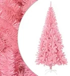 vidaXL K&uuml;nstlicher Weihnachtsbaum mit St&auml;nder Rosa 210 cm PVC