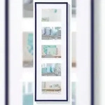 walther + design Lifestyle Galerie Bilderrahmen 5x 10x15 cm, BLAU