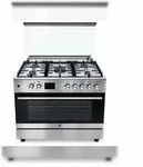 Gasline Gourmet GAG90GOXEL &ndash; 90cm Gasstandherd mit 5 Hochleistungsbrennern,