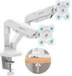 ONKRON Monitorhalterung f&uuml;r 2 Monitore 13-32", bis 8 kg, VESA 75x75/100x100,