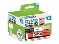 DYMO LW Kunststoff-Etikett 59 x 102 mm, weiß, Reiß-, Reinigungsmittelfest,