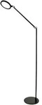Regina - Verstellbare schwarze LED-Stehleuchte aus Metall, H. 135 cm. Fabas Luce -