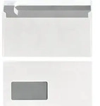 herlitz Briefumschl&auml;ge DINlang Haftklebung mit Fenster VE=25 St&uuml;ck wei&szlig;