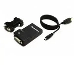 Lenovo Monitoradapter,USB-3.0 zu DVI/VGA,20cm,schwarz