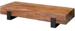 WOHNLING Couchtisch Wohnzimmertisch Holz Massiv Sofatisch Tisch Wohnzimmer