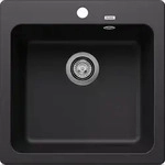 BLANCO GmbH + Co KG BLANCO NAYA 5 Sp&uuml;le 526578 schwarz, Einbau von oben, ab 50 cm