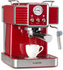 Klarstein Gusto Classico Espressomaker 1350 Watt 20 Bar Druck 1,5 Liter Rot