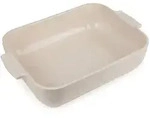 PEUGEOT Keramik Auflaufform APPOLIA 32cm Rechteckig Ecru Sp&uuml;lmaschinenfest