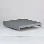 Lycce Bankauflage GRAU Klemmkissen Sitzkissen zum fest klemmen mit 2 Leisten 37cm