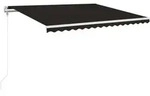 vidaXL Markise Automatisch Einziehbar 400x350 cm Anthrazit