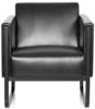 Loungesessel BALI BLACK Gestell schwarz Kunstleder glatt 1-Sitzer schwarz hjh...