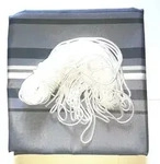 Home & Garden Balkonschutz Sichtschutz 6mx90cm grau-gestreift mit Kordel...