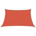 vidaXL Sonnensegel 160 g/m2 Terrakottarot 3/4x2 m HDPE